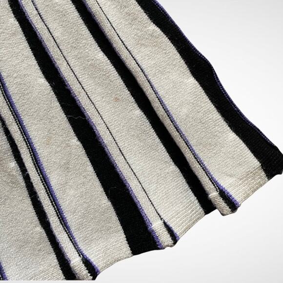 Milly Minis Godet Striped Sleeveless Fit and Flare Pleated Knit Dress Kids Sz 12 - Picture 4 of 12